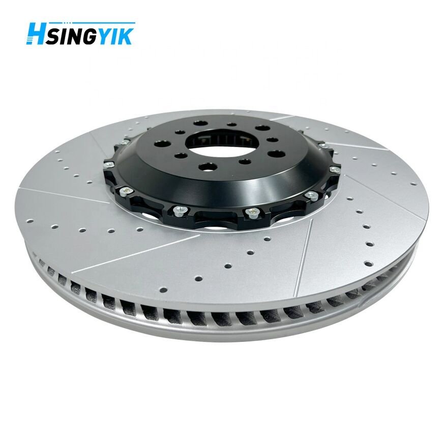 Hsingyik G3500 High Performance Drilled Slotted Customizable 2-Piece Brake Rotor for BMW