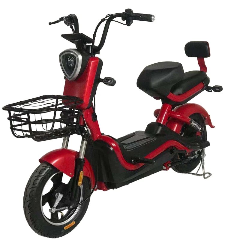 2 Wheel Cheap New 350w 500w 48v Electric Moped Bike with Pedals Electrica Ebike Scooter Electric Bike Bicycle