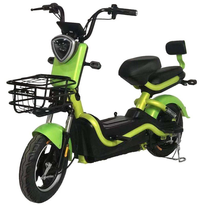 2 Wheel Cheap New 350w 500w 48v Electric Moped Bike with Pedals Electrica Ebike Scooter Electric Bike Bicycle
