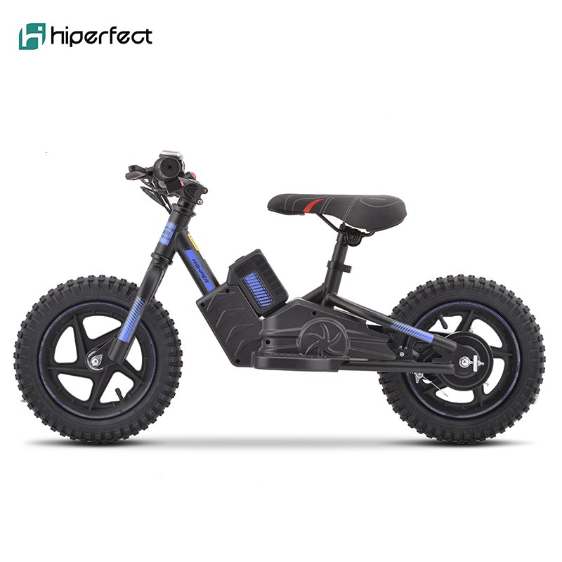 New 200W 24V 12" 12 Inch Children No Pedal Bicycle, Electric Powered Kids Baby Self Carbon Mini Kids Balance Bike
