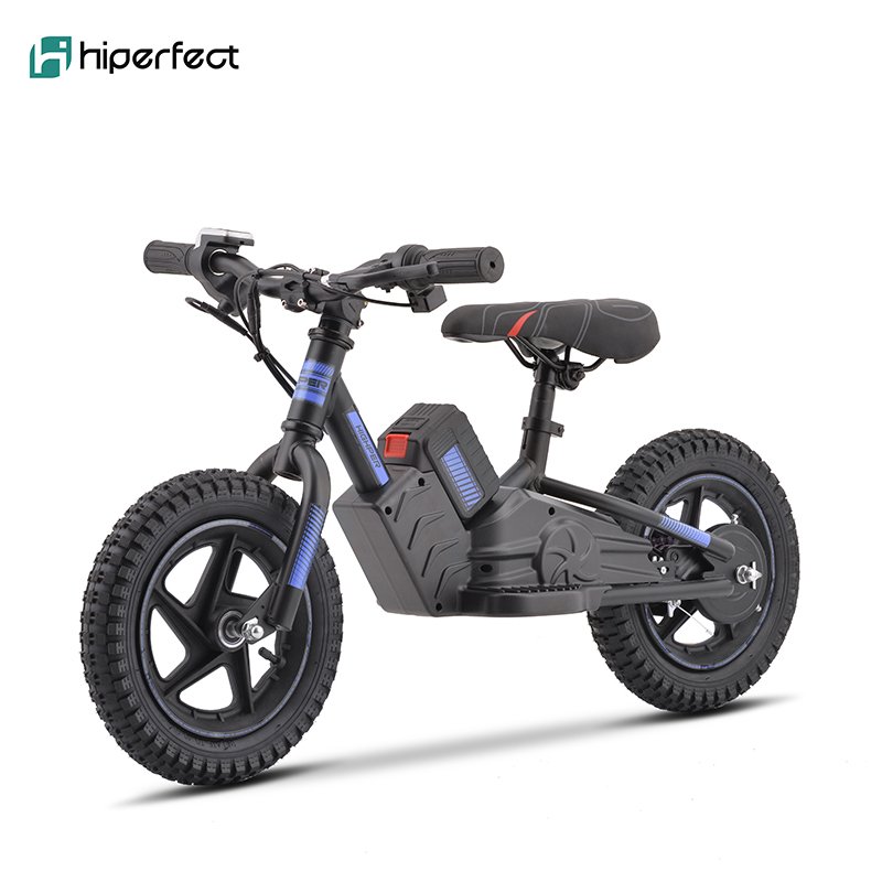 New 200W 24V 12" 12 Inch Children No Pedal Bicycle, Electric Powered Kids Baby Self Carbon Mini Kids Balance Bike