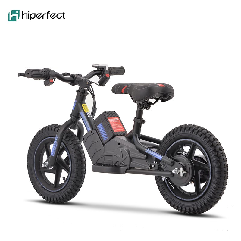 New 200W 24V 12" 12 Inch Children No Pedal Bicycle, Electric Powered Kids Baby Self Carbon Mini Kids Balance Bike