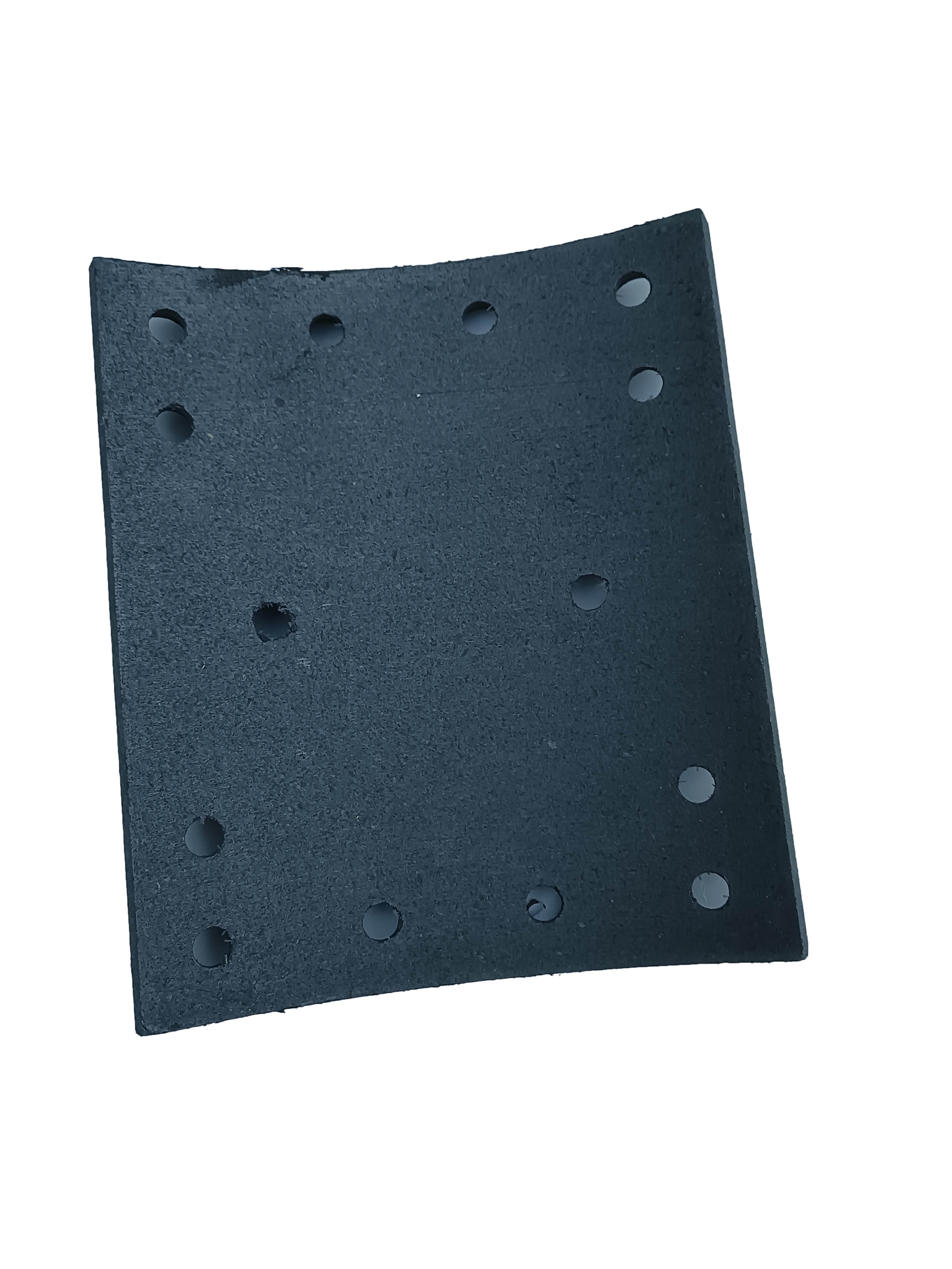 China Friction Material Brake Lining for Truck Rear Brake Drum Lining With Holes