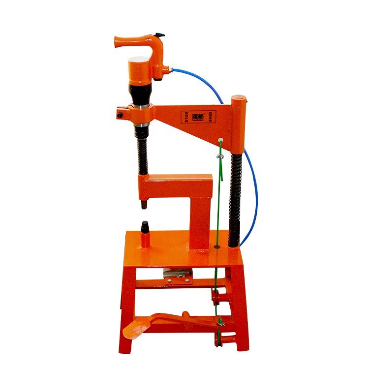 Pneumatic Power Foot Operated Brake Shoe Brake Lining Rivet Machine