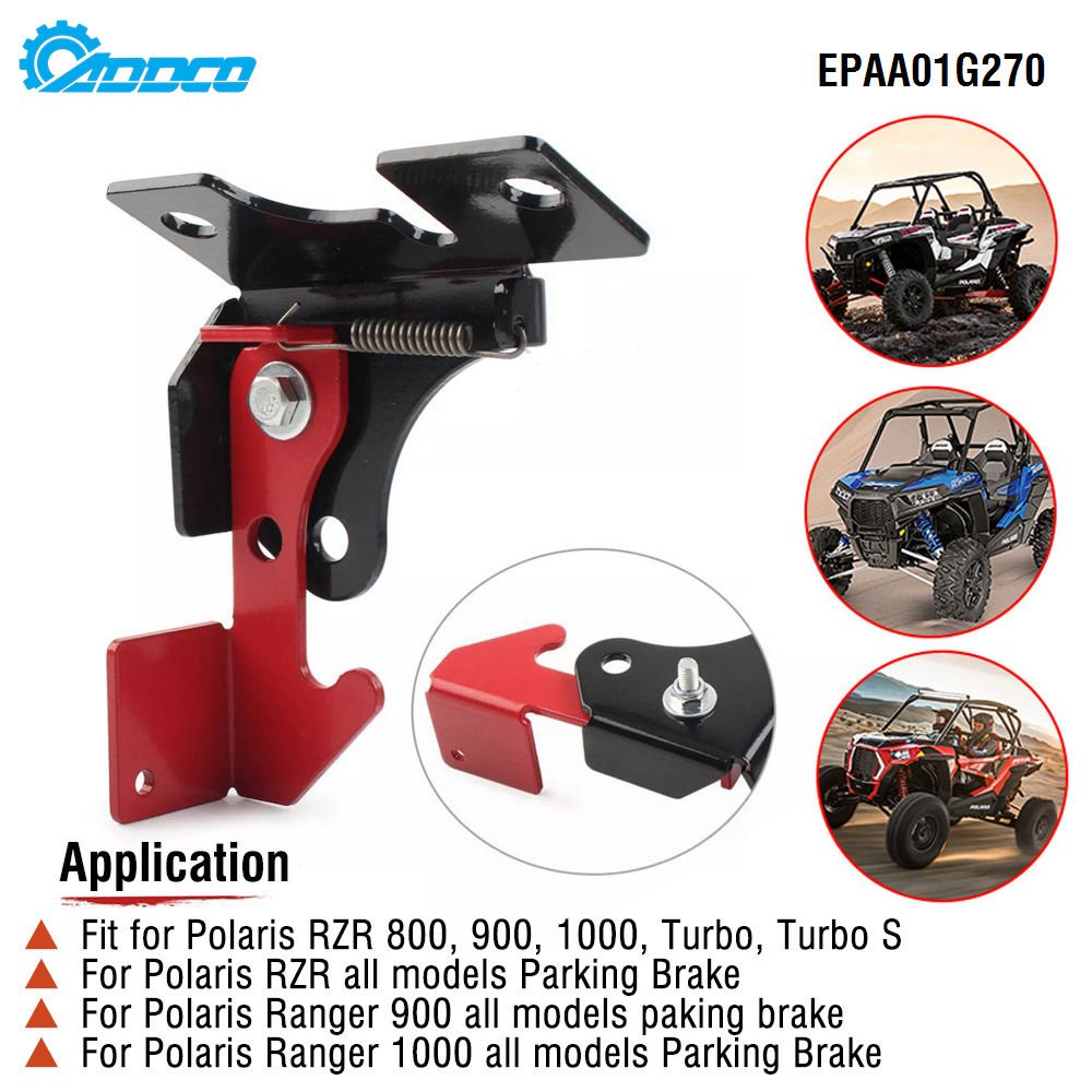 ADDCO - Parking Brake - Spring Parking Brake Accessory Kit for Polaris RZR for Polaris Ranger 800 900 1000 Turbo S EPAA01G270