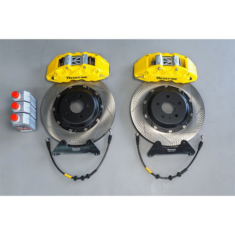 Forged Aluminum Alloy Independent R&D and Design 6 Pots Brake Caliper 6 Piston Brake Kit for Tesla Model 3 Y