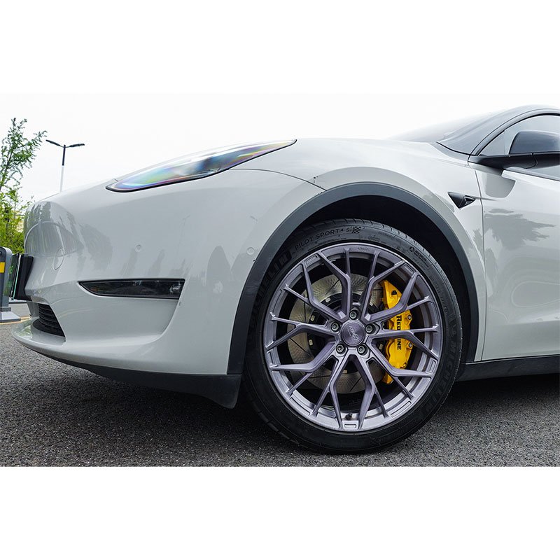 Forged Aluminum Alloy Independent R&D and Design 6 Pots Brake Caliper 6 Piston Brake Kit for Tesla Model 3 Y