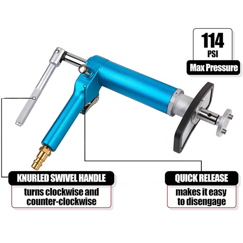 16-Piece Steel Pneumatic Brake Caliper Compression Tool Brake Piston Wind Back Air Retractor