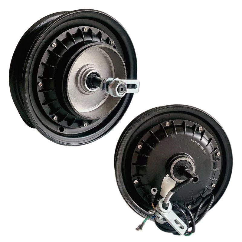 14-16 Inch 350w-800w 48V 60V 72VTwo Wheels Electric Bicycle Parts Scooter Brushless Drum Brake Hub Motor