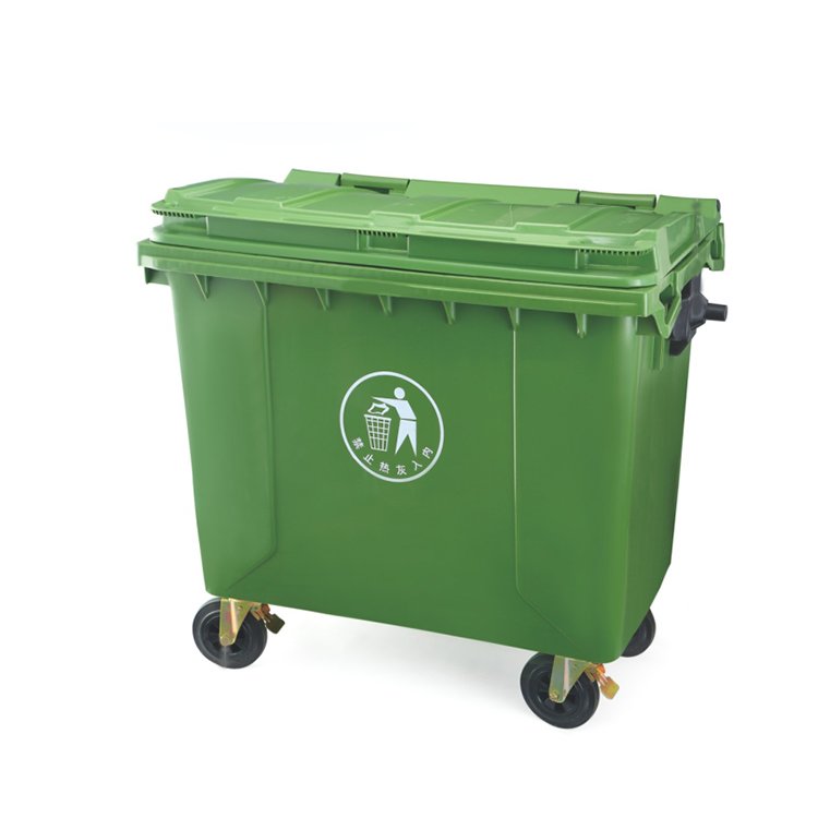 1100L High Quality Large Capacity Plastic Waste Bin / Dust Bin / Garbage Drum with Wheel for Sale