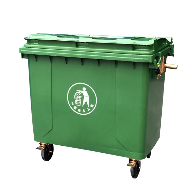 1100L High Quality Large Capacity Plastic Waste Bin / Dust Bin / Garbage Drum with Wheel for Sale