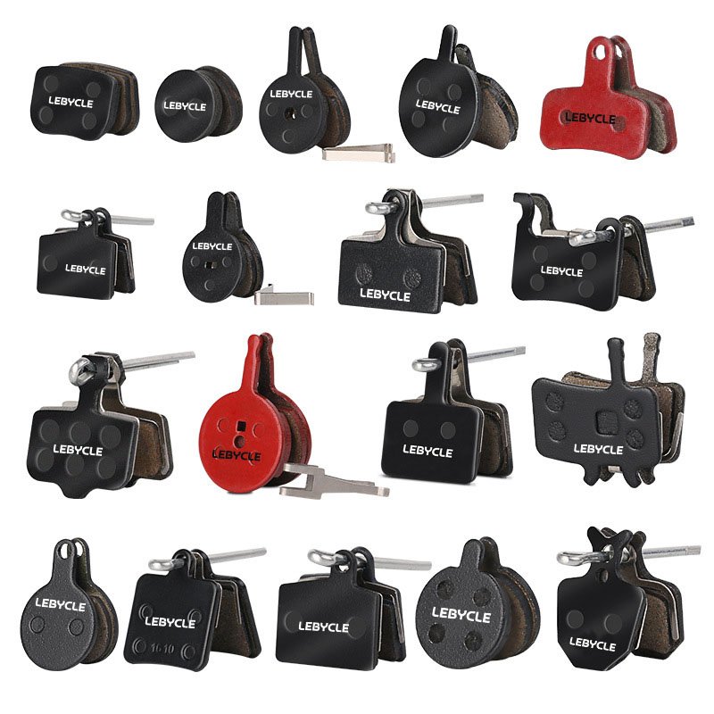 LEBYCLE Boxed Semi Metal Resin Mountain Bicycle MTB Disc Brake Pads Fit for Shimano SRAM AVID HAYES Brake