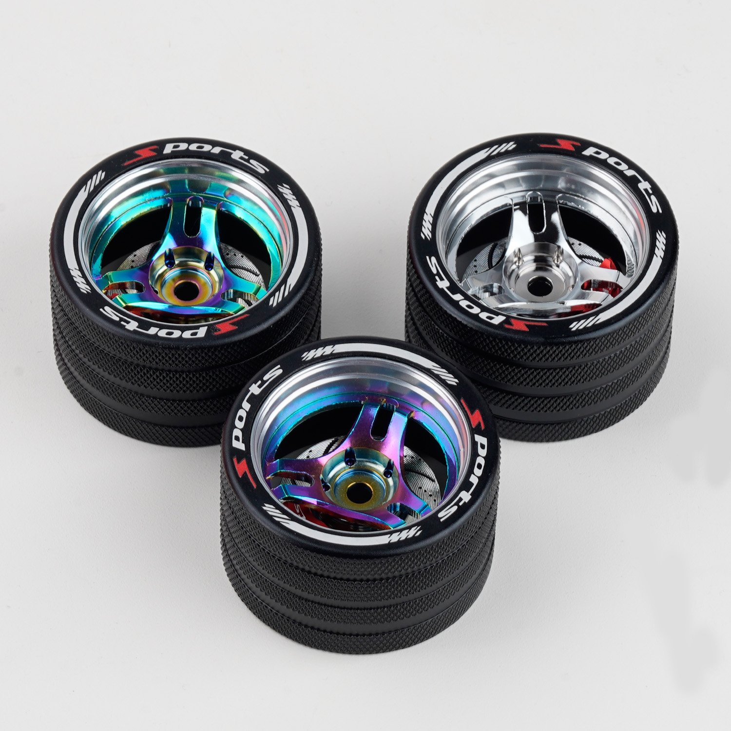 High Quality Aluminum RC Remote Control Hand Wheel with Disc Red Brake Caliper for Flysky Noble NB4 Transmitter Steering Wheel