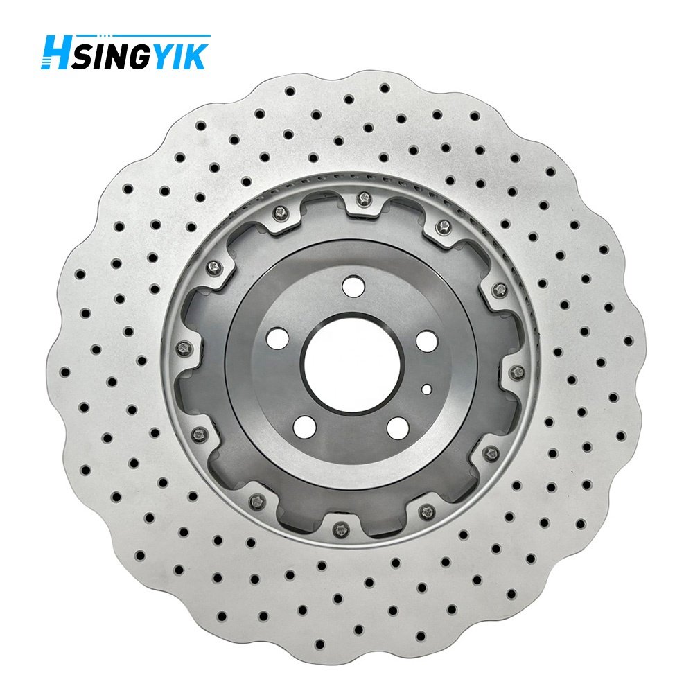 Custom Size Front OE 4G0615301E 390mm*36mm 2 Piece Brake Disc for Audi Rs6 RS7
