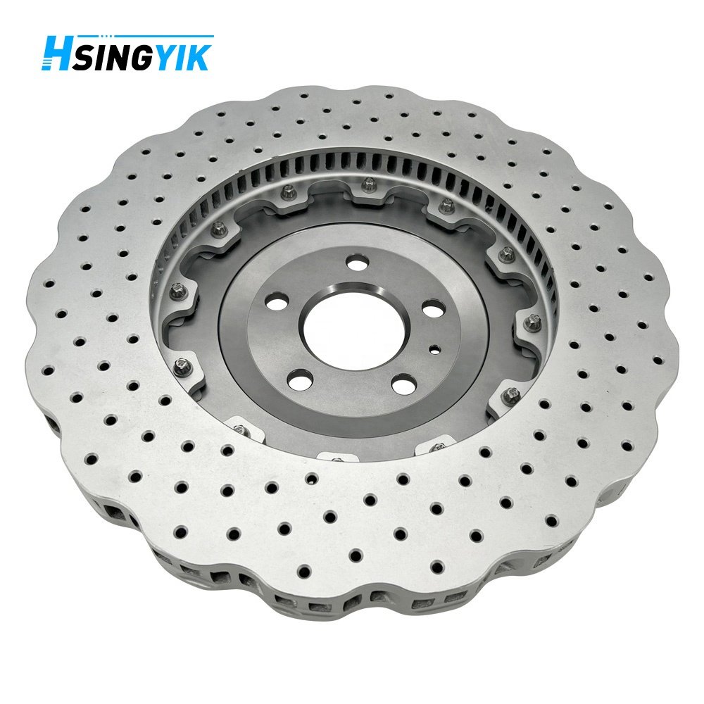 Custom Size Front OE 4G0615301E 390mm*36mm 2 Piece Brake Disc for Audi Rs6 RS7