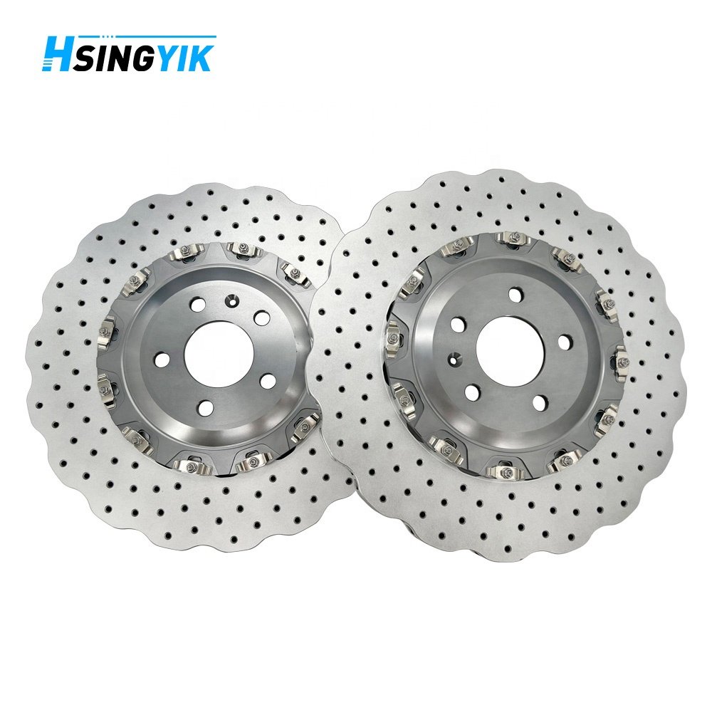 Custom Size Front OE 4G0615301E 390mm*36mm 2 Piece Brake Disc for Audi Rs6 RS7