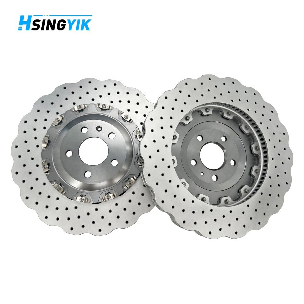 Custom Size Front OE 4G0615301E 390mm*36mm 2 Piece Brake Disc for Audi Rs6 RS7