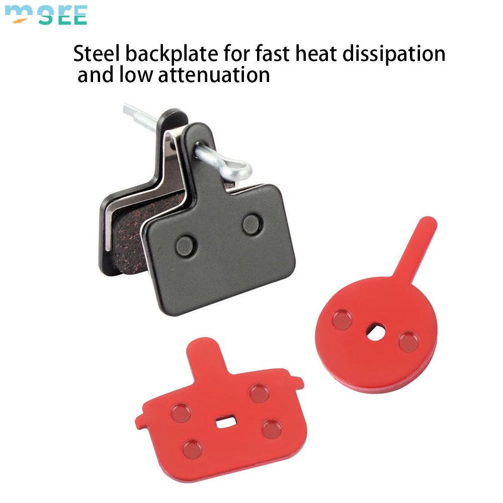 SeeMore Black Hard-Wearing Material Less Noise Disc Brake Pads Ebike Bicycle Bike Brake Pads
