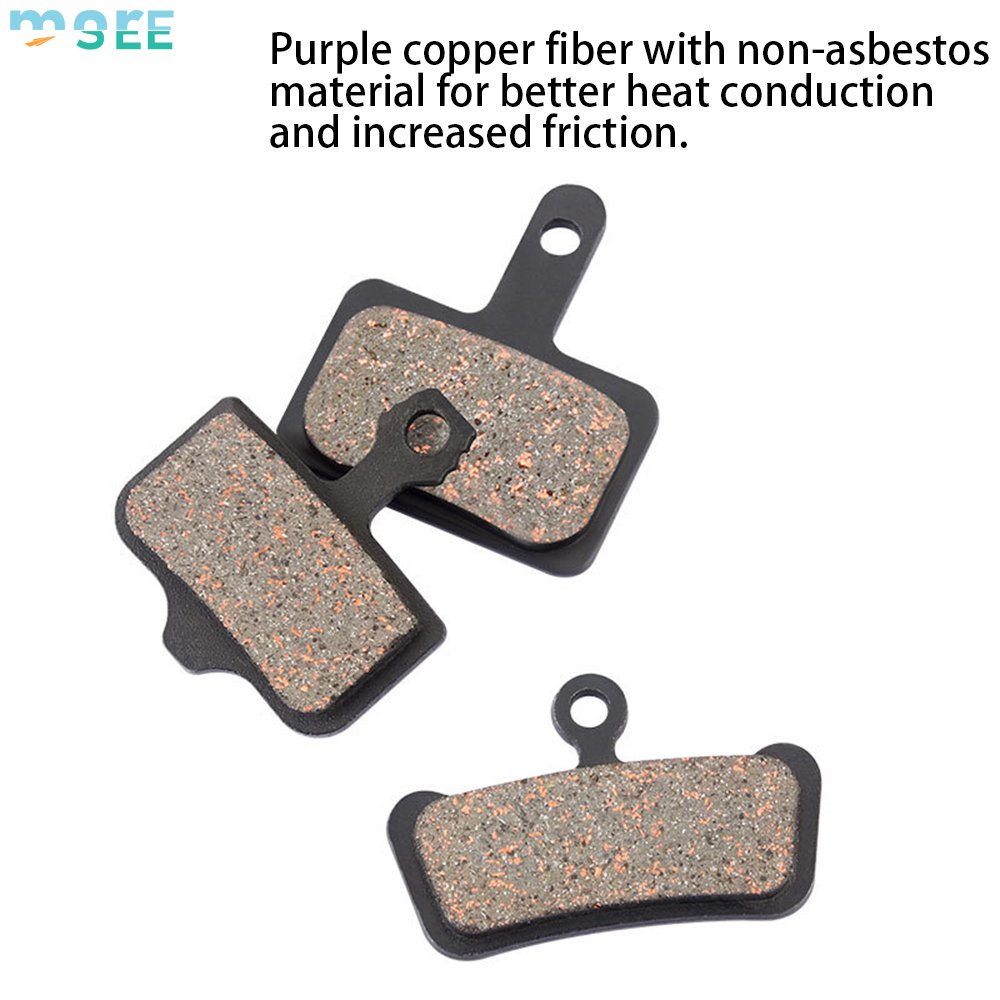 SeeMore Black Hard-Wearing Material Less Noise Disc Brake Pads Ebike Bicycle Bike Brake Pads