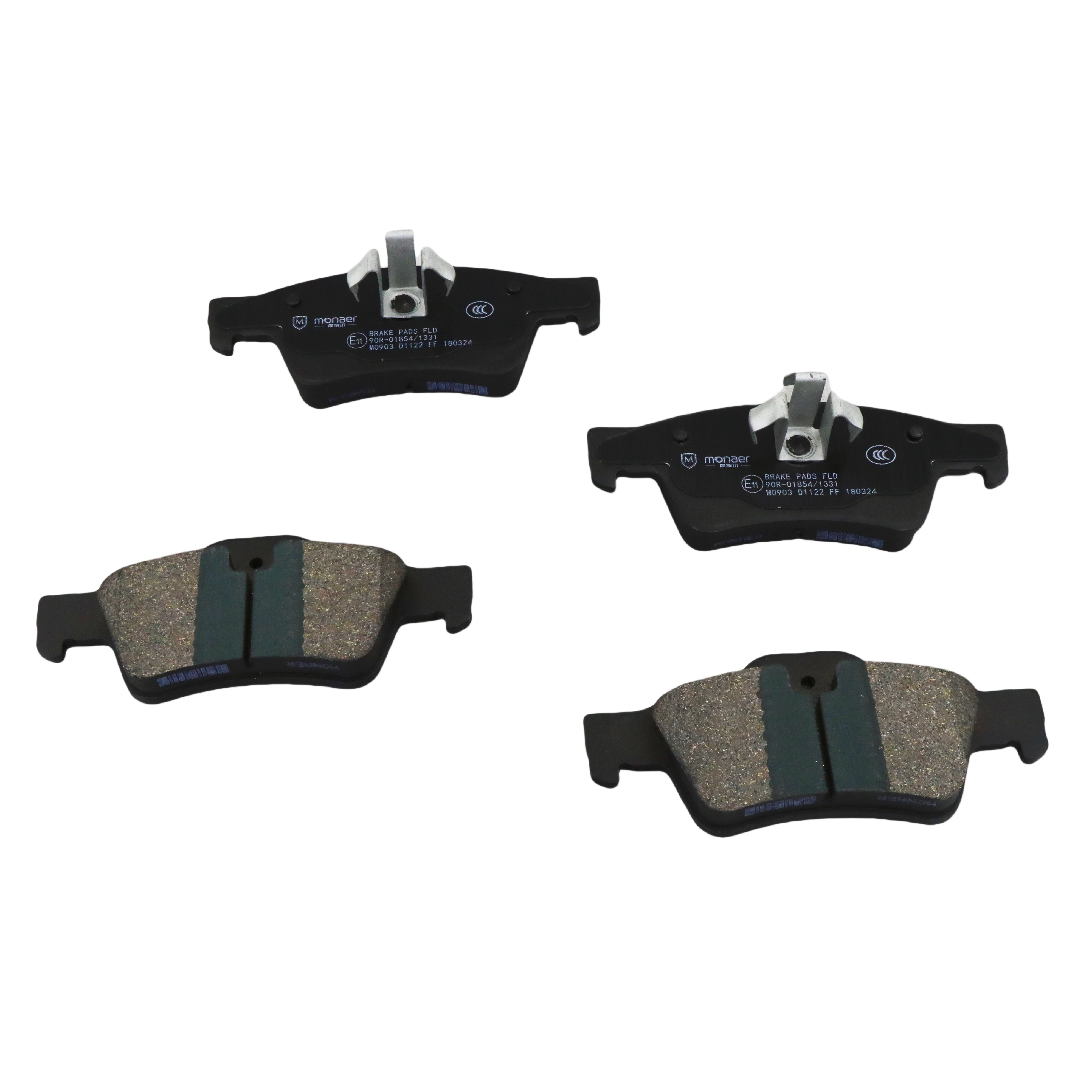 D1122 Brake Pad Manufacturer Monaer M0903 High End Ceramic Brake Pads No Sound No Dust