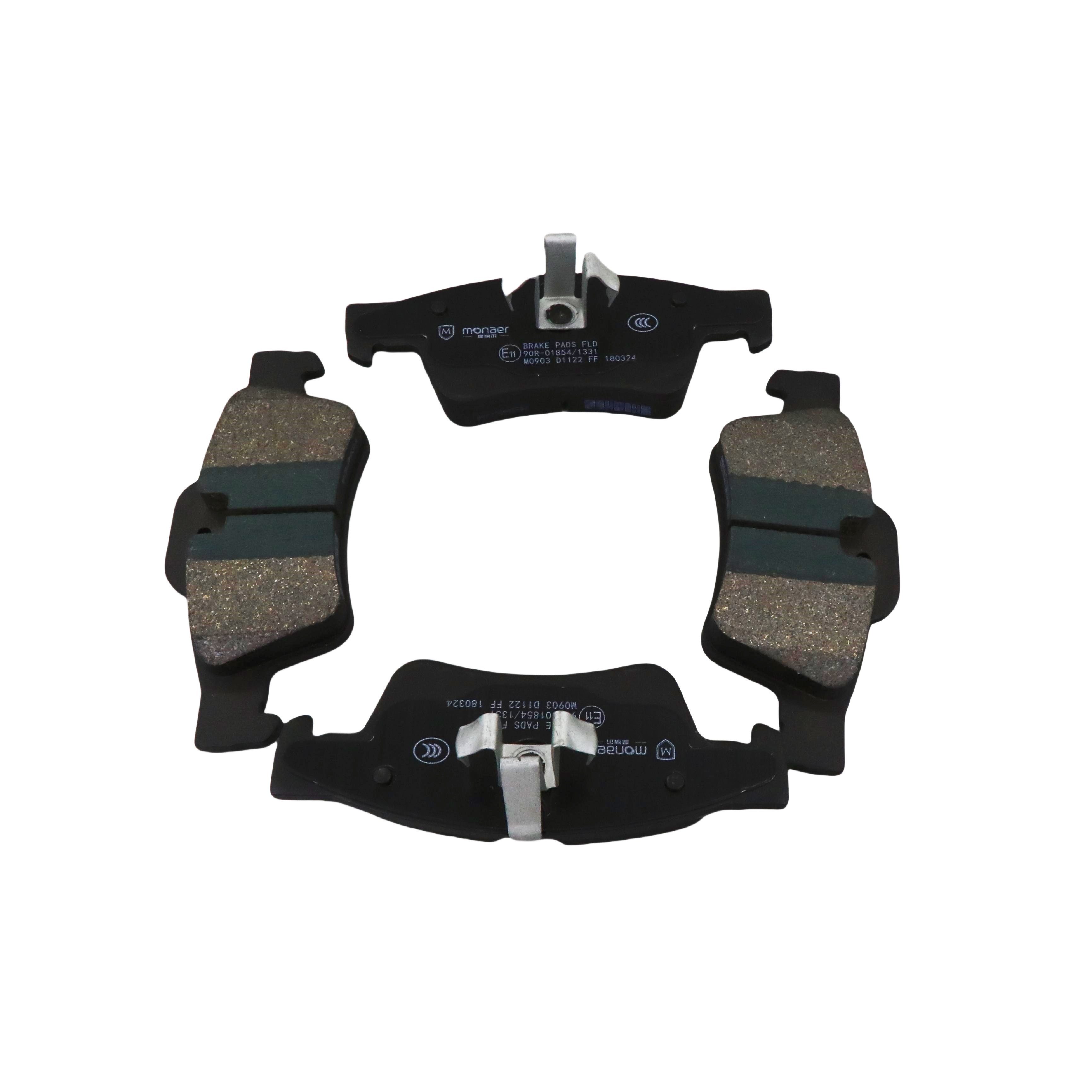 D1122 Brake Pad Manufacturer Monaer M0903 High End Ceramic Brake Pads No Sound No Dust