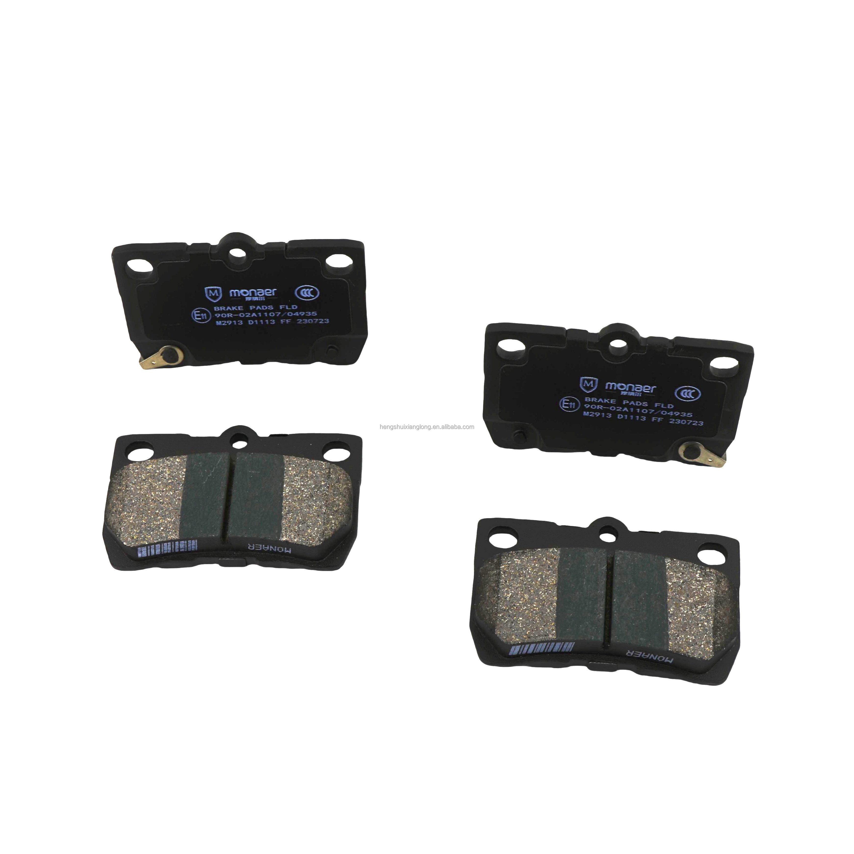 High Quality OEM 04466-22190 D1113 Auto Parts Monaer Rear Axle Brake Ceramic Brake Pads for TOYOTA Crown LEXUS GS300