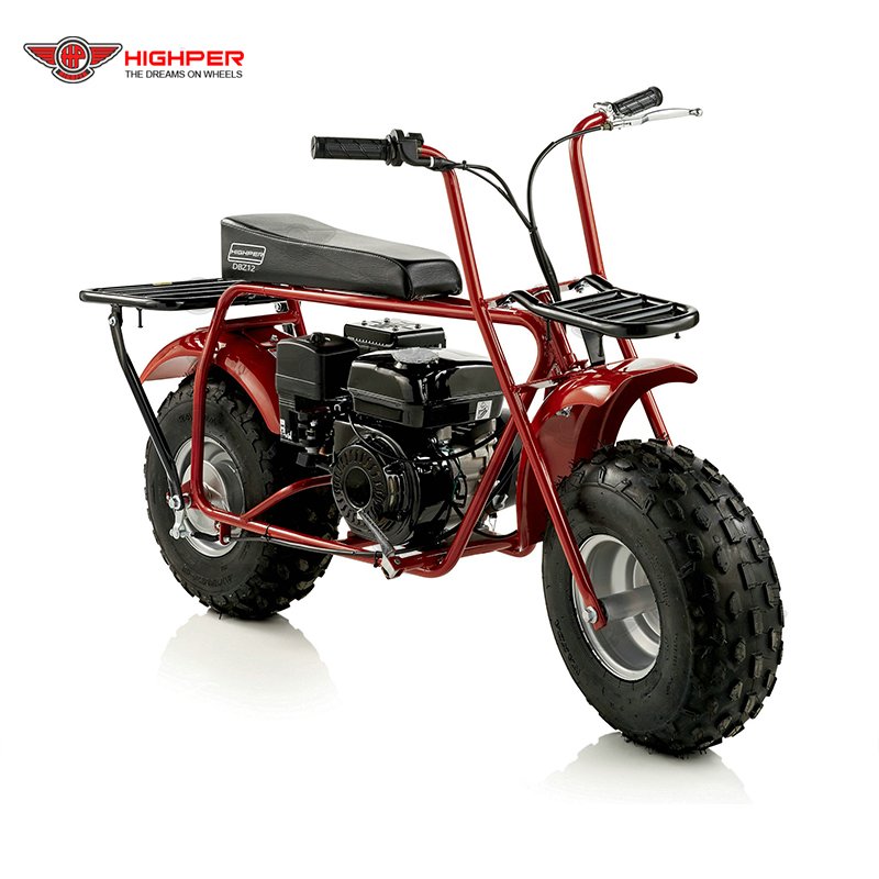 HIGHPER 212CC Adult Moto Bike Gas Powered Mini Bike off Road Use Mini Bike