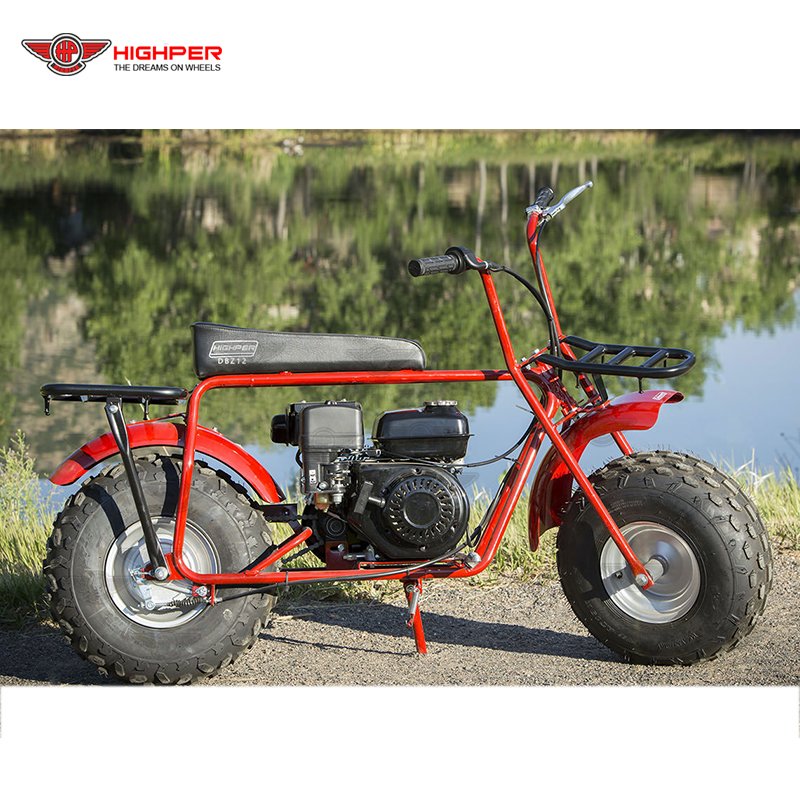 HIGHPER 212CC Adult Moto Bike Gas Powered Mini Bike off Road Use Mini Bike