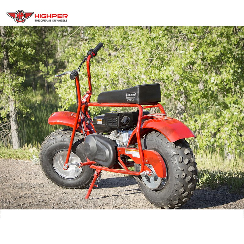HIGHPER 212CC Adult Moto Bike Gas Powered Mini Bike off Road Use Mini Bike
