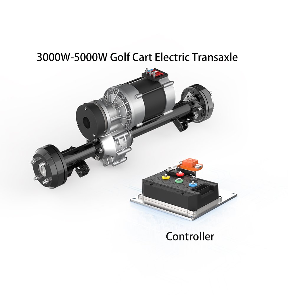 3000W-5000W DC Motor Permanent Magnet Synchronous Drum Brake Electric Rear Axle With Brushless Controller for EZGO Golf Cart