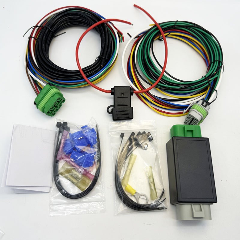 Turn Light Back Lamp Brake Light Trailer Taillight Converter with Fuse Holder Wire Harness