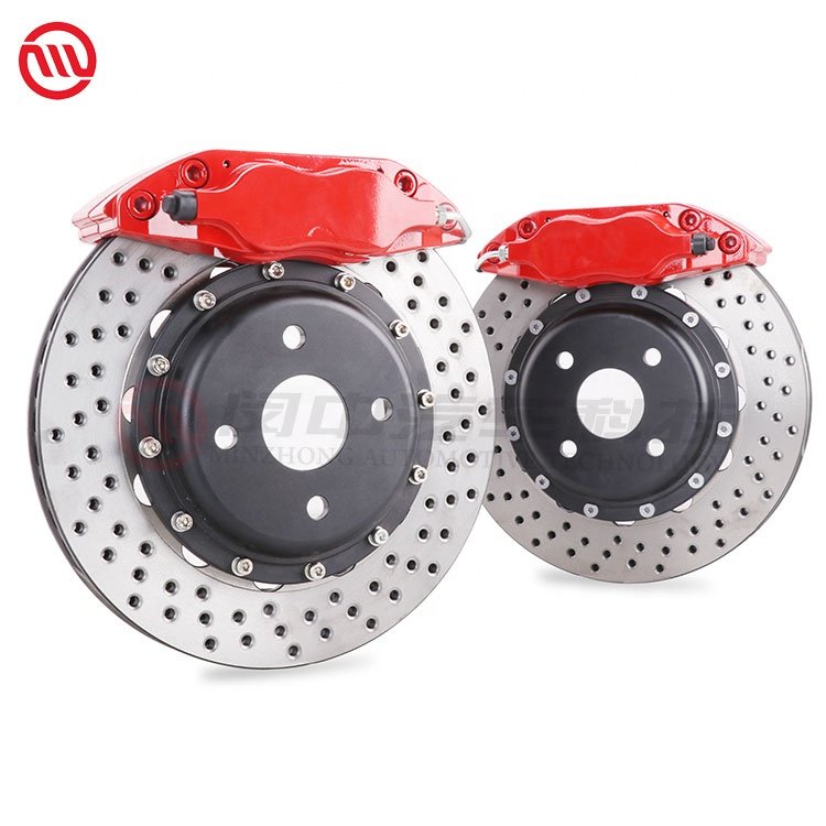 Last Design Big Brake Kit 7600 Front Wheel Forge Brake Systems 4 Pot Disc Kit for According