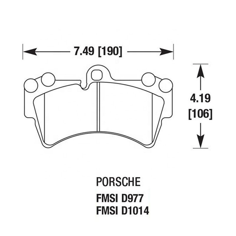 Jakko Brand 7L0698151E Semi Metal Disc Break Pad Set Auto Brake Pads for Vwtouareg