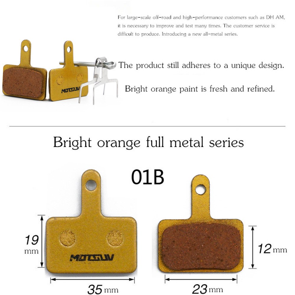 Bicycle Disc Brake Pads 4 Pairs MTB Bike Copper Semi Metal Resin/ceramic/alloy Hydraulic Disc Brake Pads Bicycle Parts