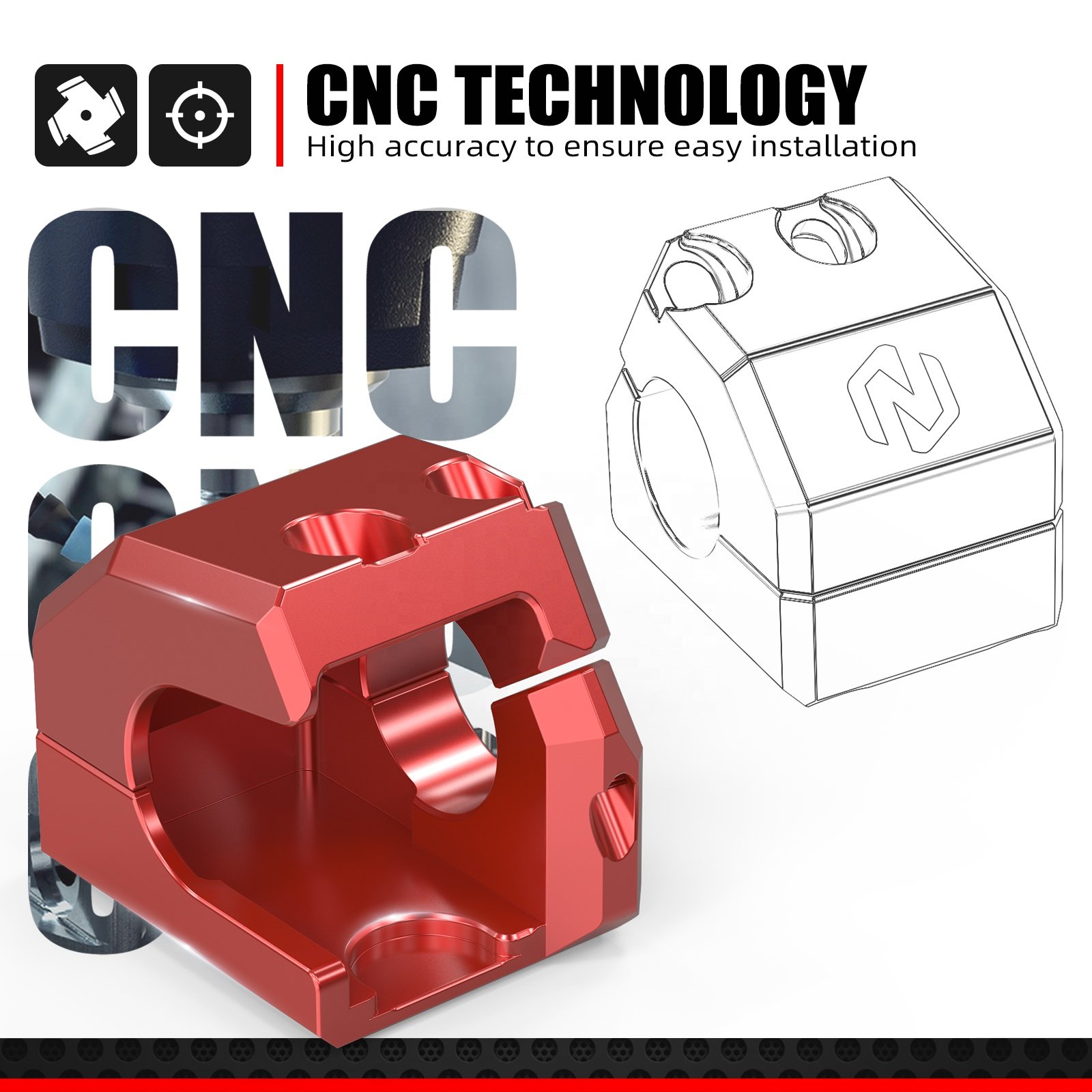 NiceCNC for GasGas 2021-2025 EC 300 EC 250 ECF 250 EC350F Brake Master Cylinder Protector EX 250 300 MC 250 MC 450F 2024-2025