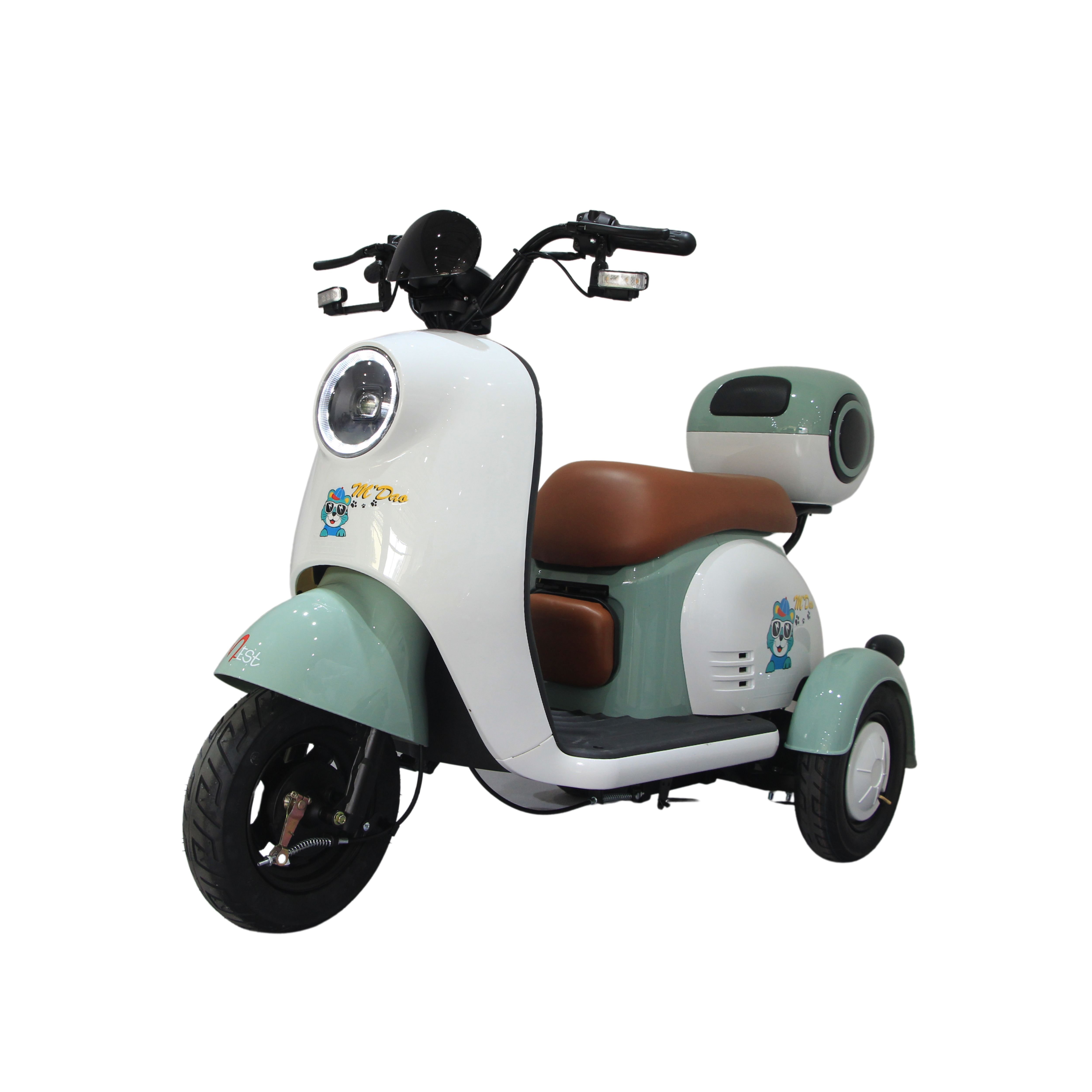 Mifun Newest Design Hot Sale 500w Motorcycle Three Wheels Adults Electric Tricycles Scooter Cheap Mobility China Ckd