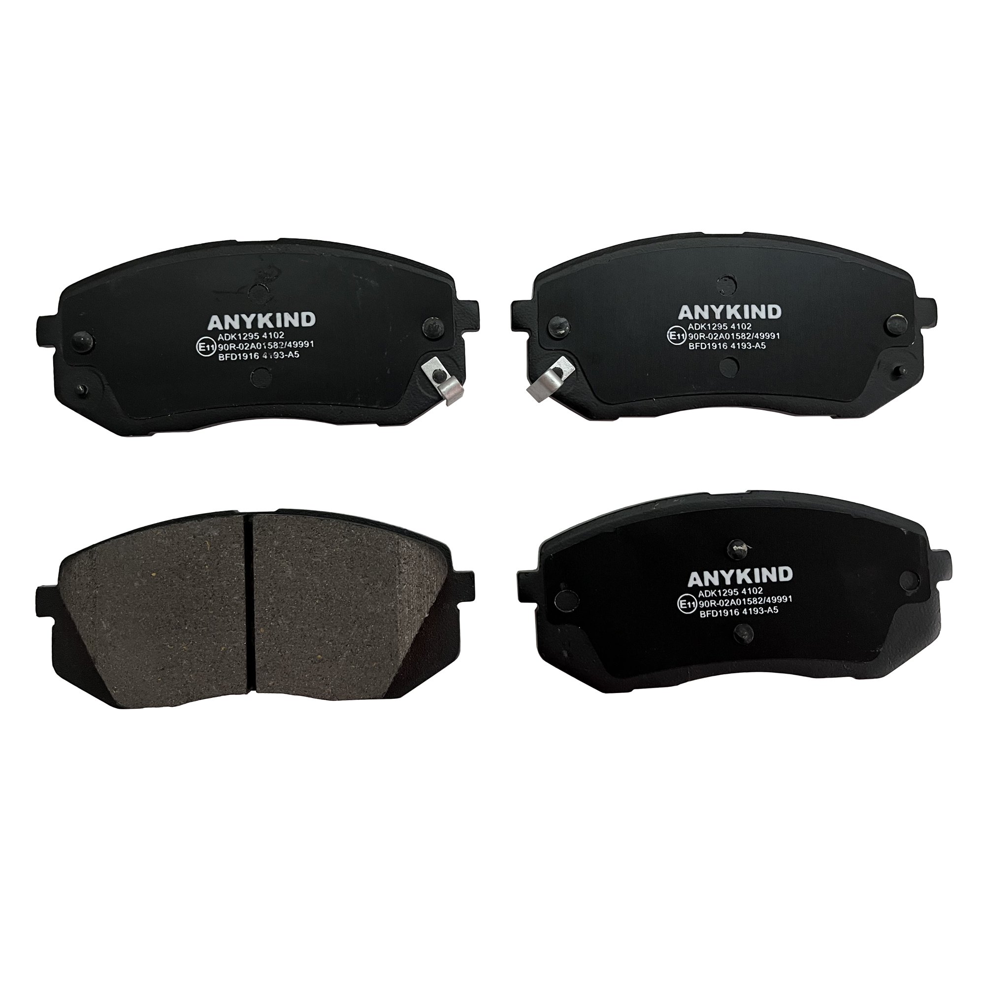 D1295-8744 Front Brake Pads for Hyundai Veloster KE/Tucson TM PD718 PG/Sonata YF LF PC/Kona Kauai PJ/iX 35 LM/i45 EC/i40 PDF
