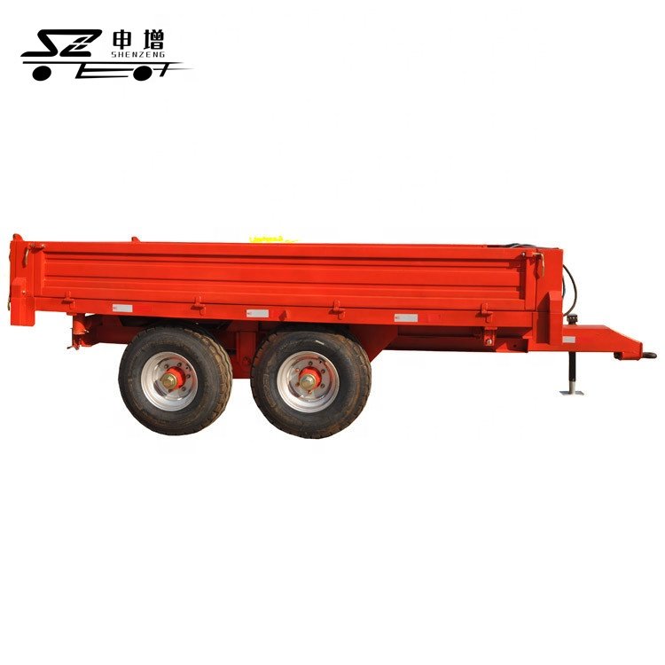4WD Tractor Implements Agricultural Equipment 6ton Hydraulic Cylinder Dump Trailer