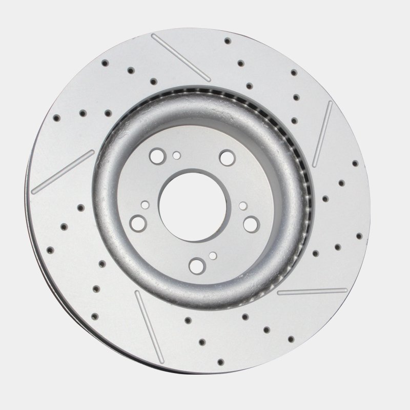 Front Wheel Brake Disc Drilling Slotted Brake Disc LR033302 Model