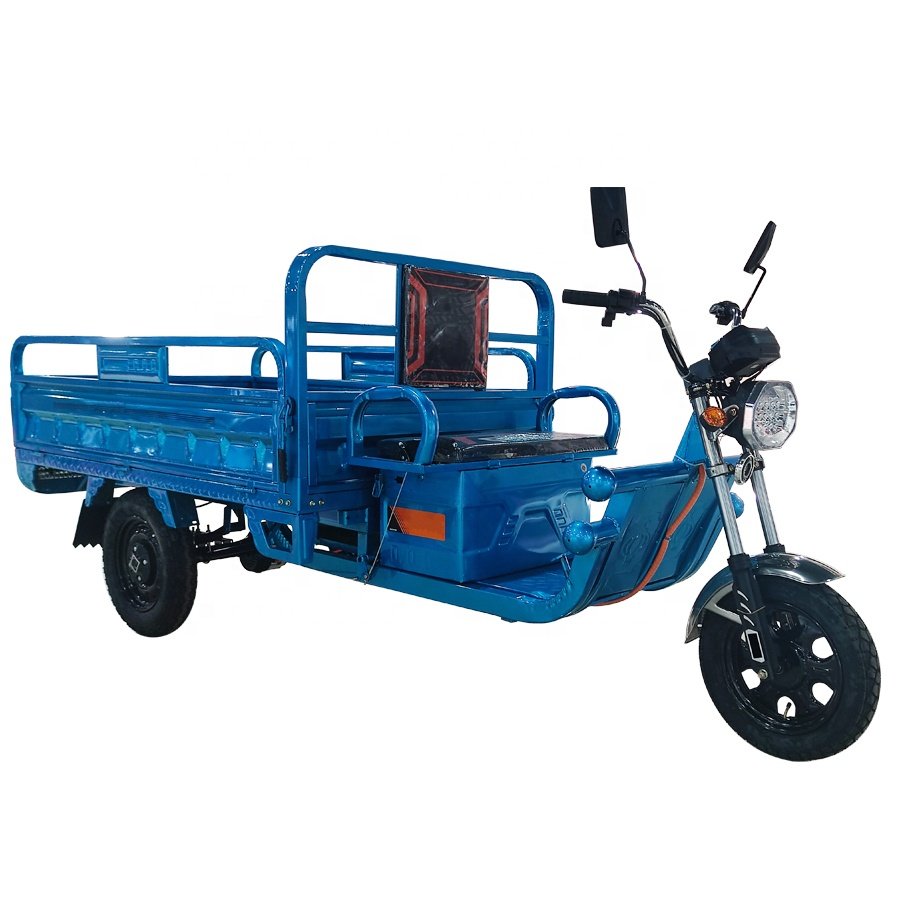 High Performance Tricycles Three Wheel Electric Tricycles with Huge Capacity Adult 60V 1000W for Cargo ISO LED Display JIA Open