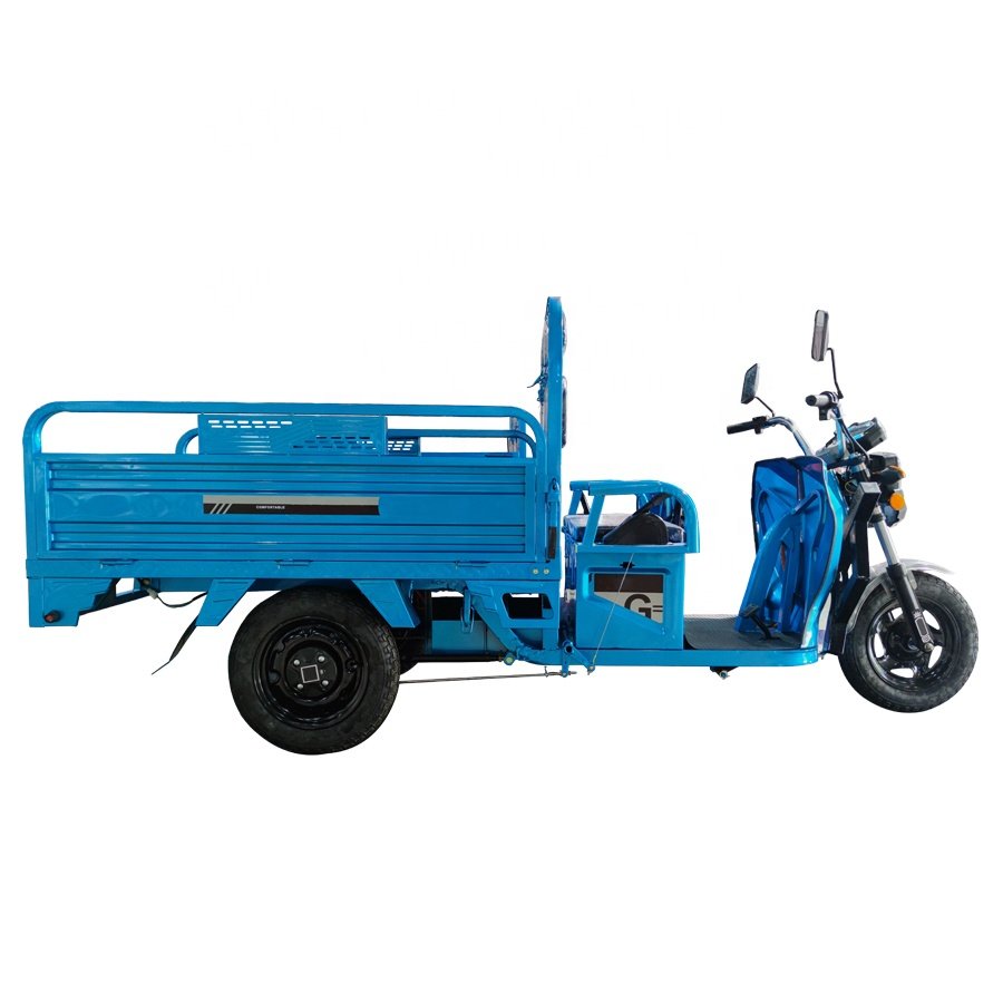 High Performance Tricycles Three Wheel Electric Tricycles with Huge Capacity Adult 60V 1000W for Cargo ISO LED Display JIA Open