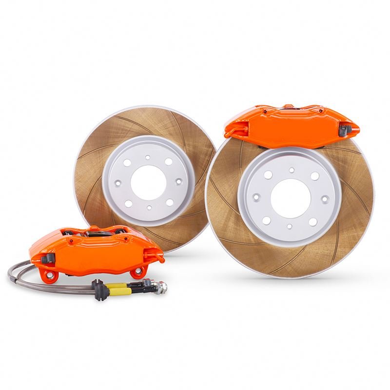 Big Brake Kit Upgrade with 320mm Front Drilled Disc Rotors and Brake Pads for BMW G30 Chevrolet Pick Up 5 Lugs 2015-2020 Acura