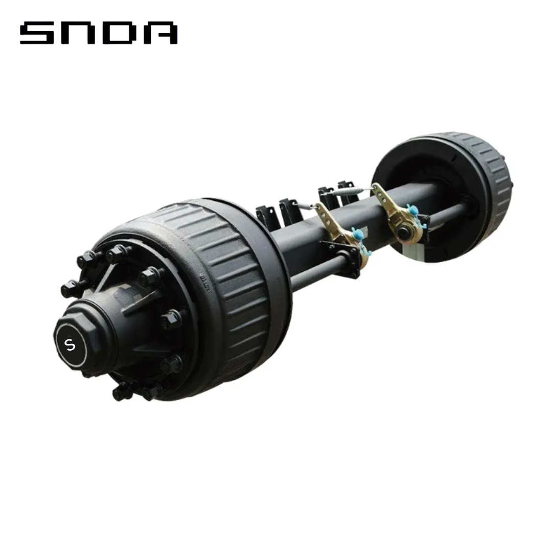 Heavy Duty American Style Drum Brake Axle for Semi Trailer New Condition Used Leaf Spring Trailer Parts