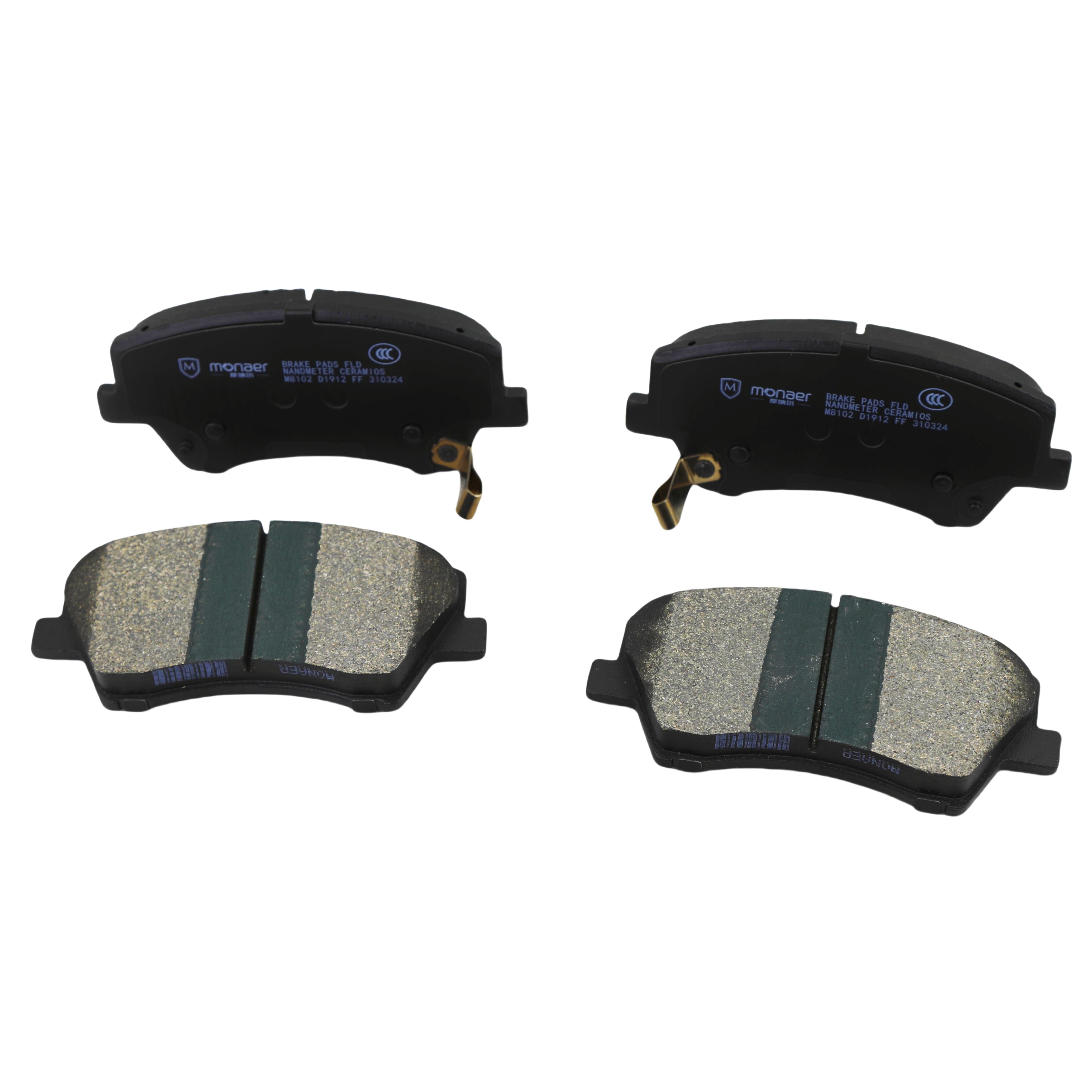 Monaer Brake Pads D1912 Ceramic Front Disc Brake Pad for Hyundai/Kia