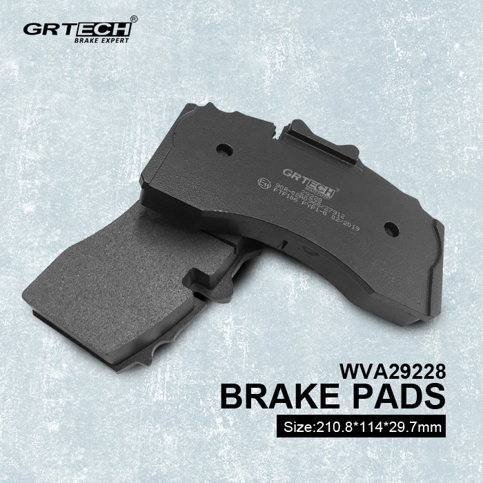 WVA 29228 Heavy Duty Truck Brake Pads New Condition Front and Rear Spare Parts for MAN Mercedes-Benz Trucks