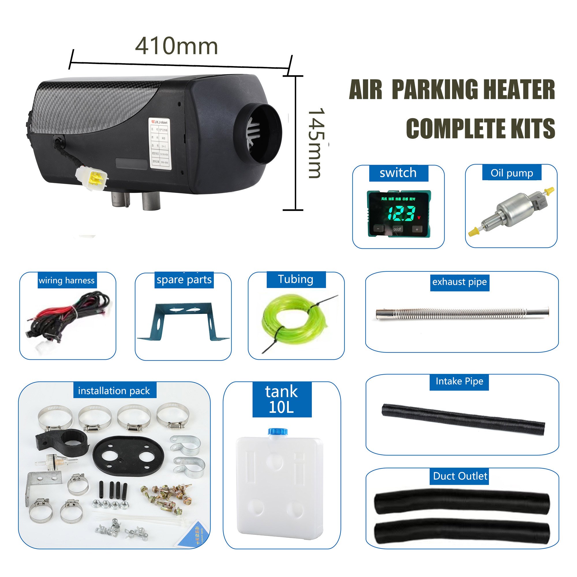2KW-5KW Mini air Conditioner diesel Parking Heater for Light-Duty Vehicles Webasto