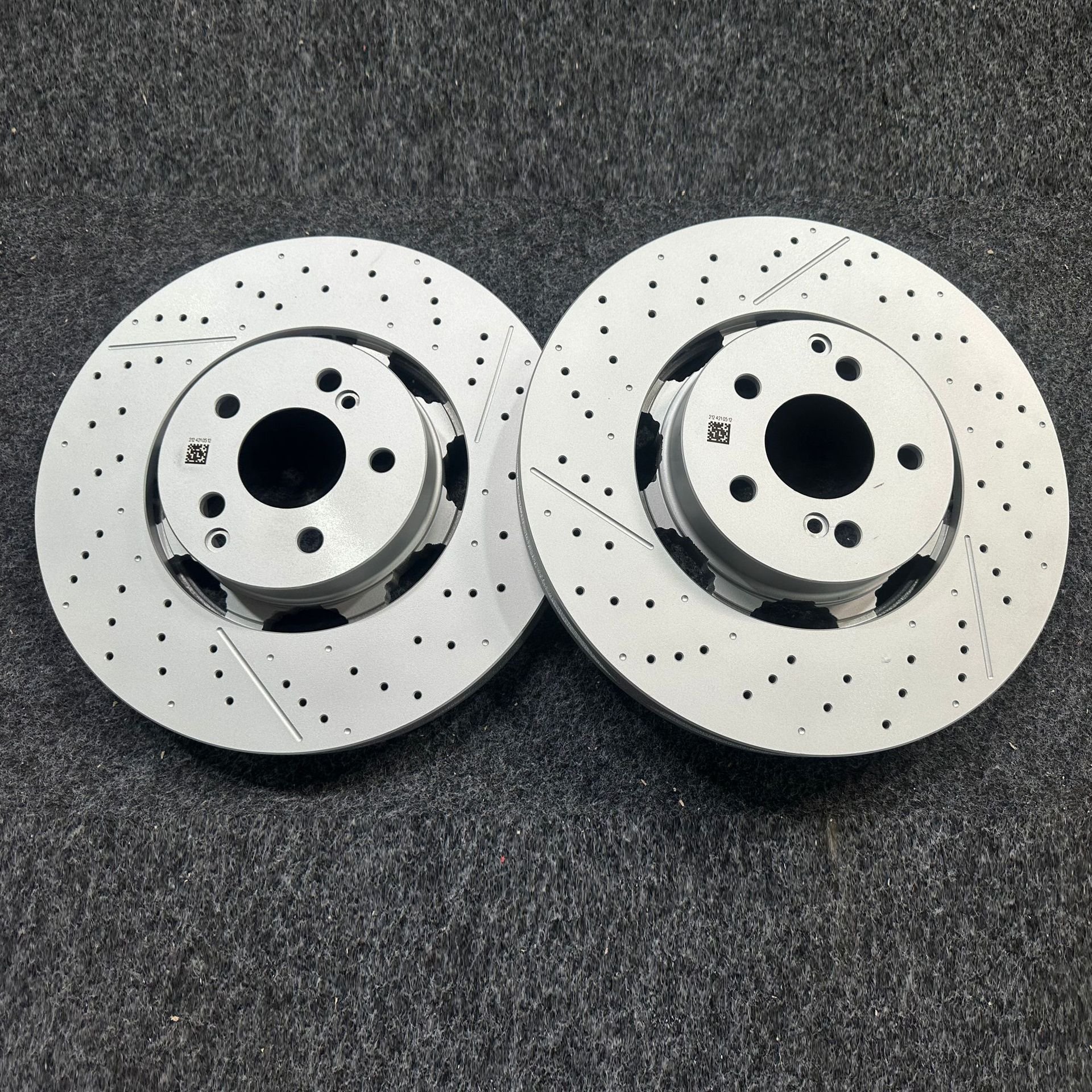310*22mm 1K0615601N Autoparts Floating Brake Disc for Audi and Rear Brake Disc with Wave Cutting Floating Screw 2 Piece Set