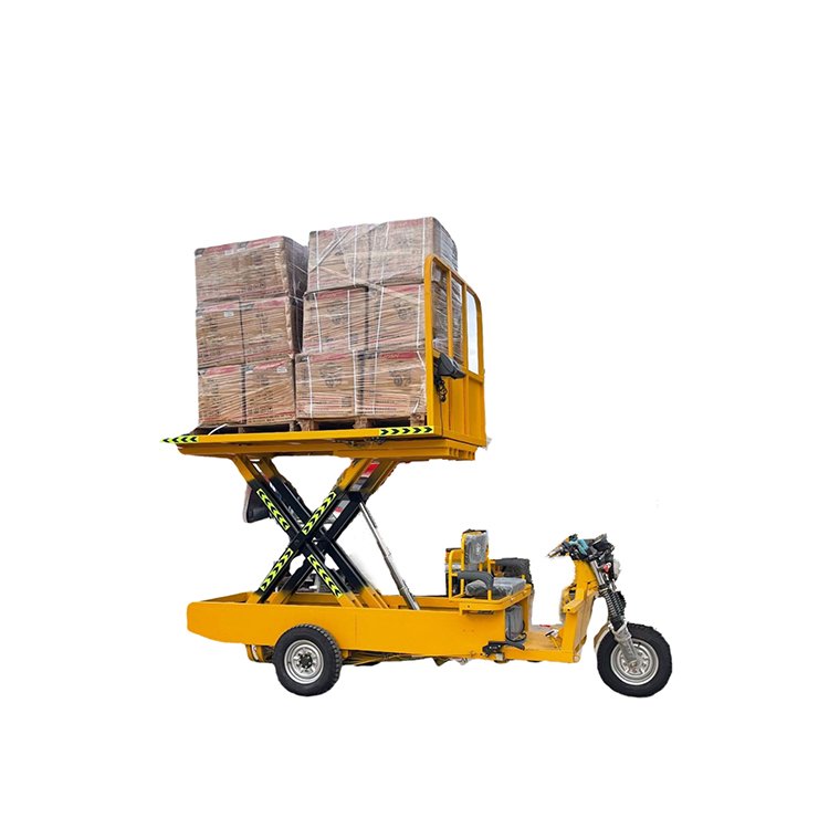 High Level Flat Lift Transport Vehicle Open Body Cargo Tricycle Passenger and Cargo Dual Use Electric Tricycles for Adults
