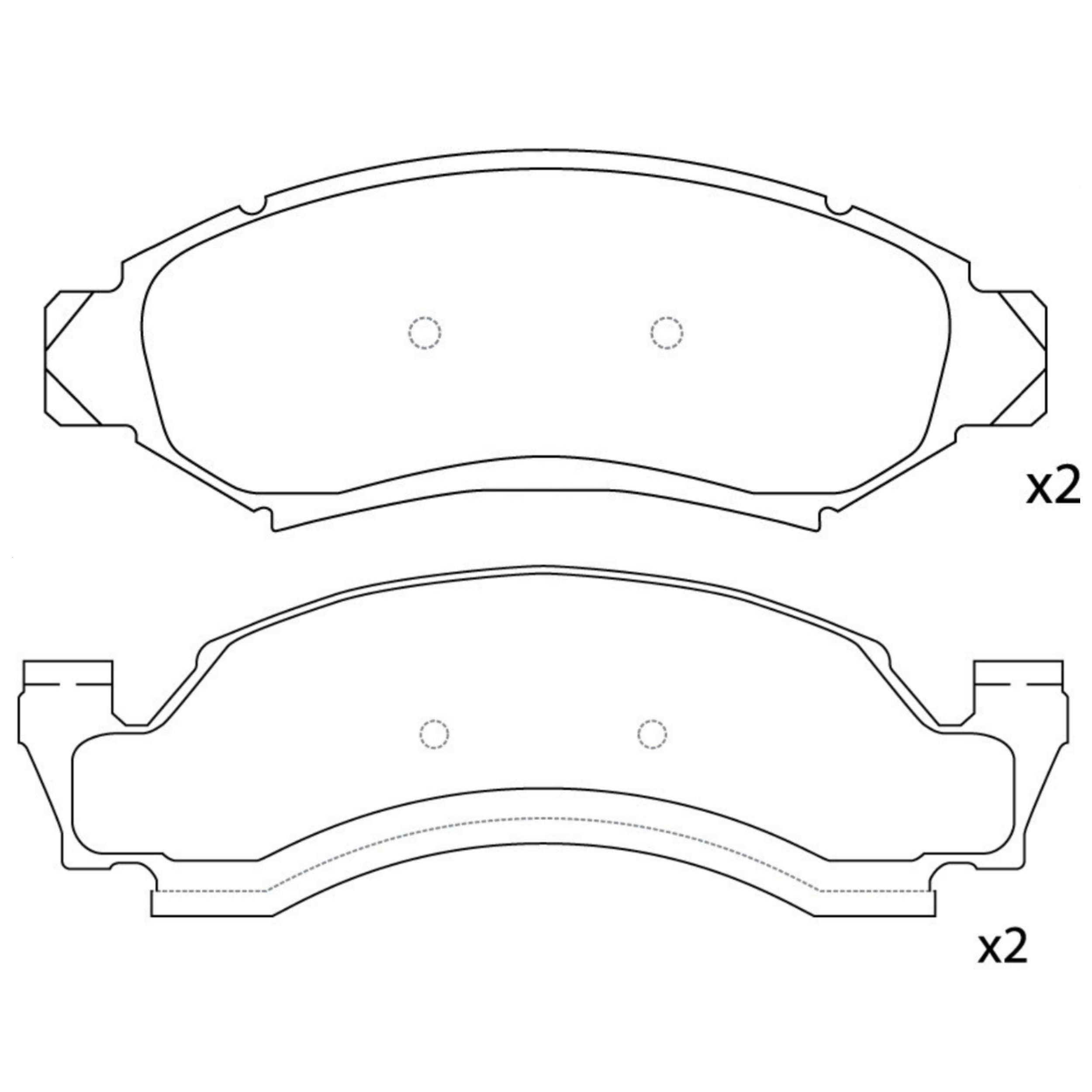 High Performance Factory Auto Parts Brake Pads (Pastillas De Freno) OEM Disc D50/D360/wva 20384/20385/25131 Front Axle Brake