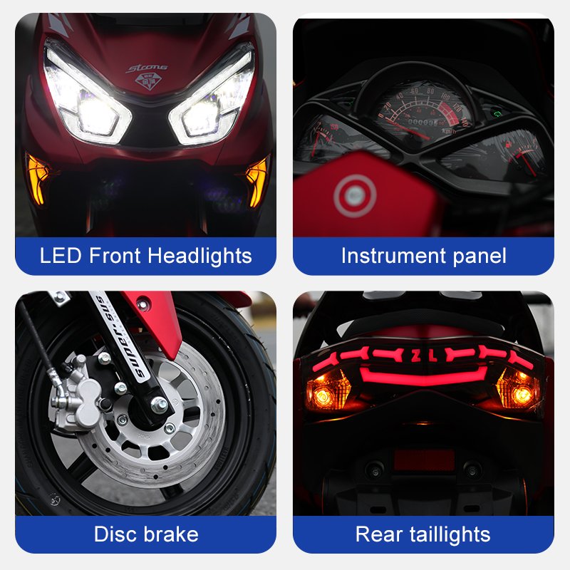 2024 High Quality Cheap 150cc CKD SKD Electric Scooter Electric Motorcycles Electric Bike Scooter for Adults